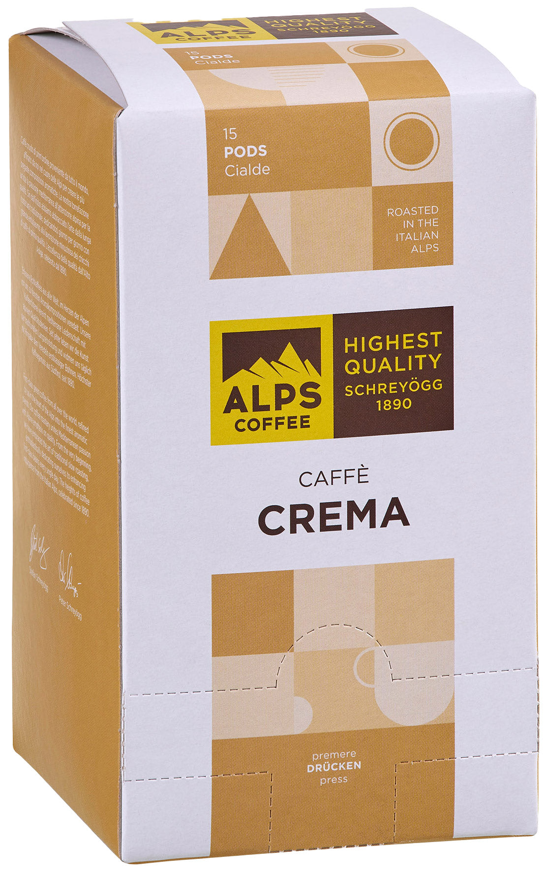 Alps Coffee Crema Espresso Pads - Kaffeepads