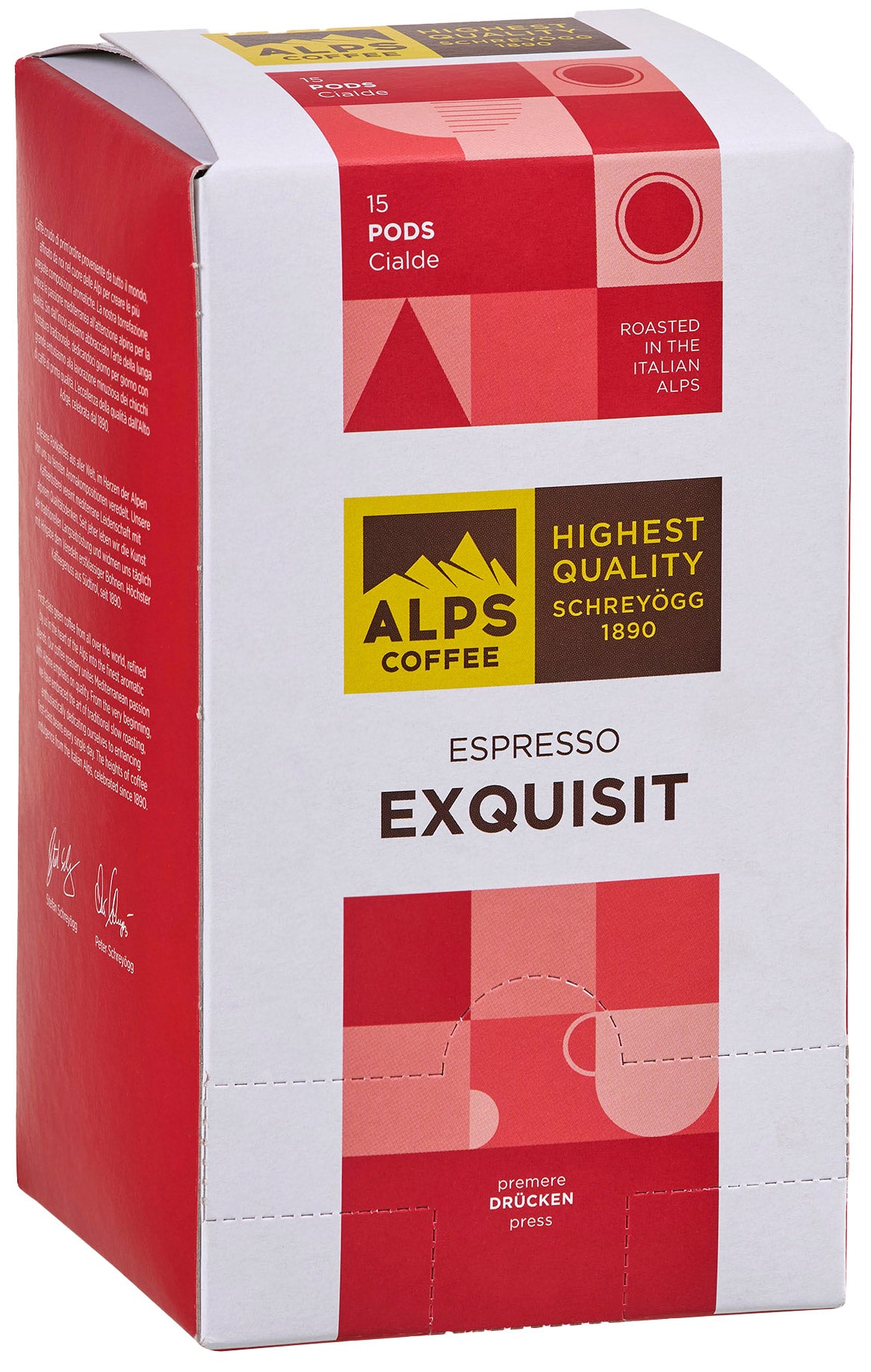 Alps Coffee Exquisit Espresso Pads - Kaffeepads